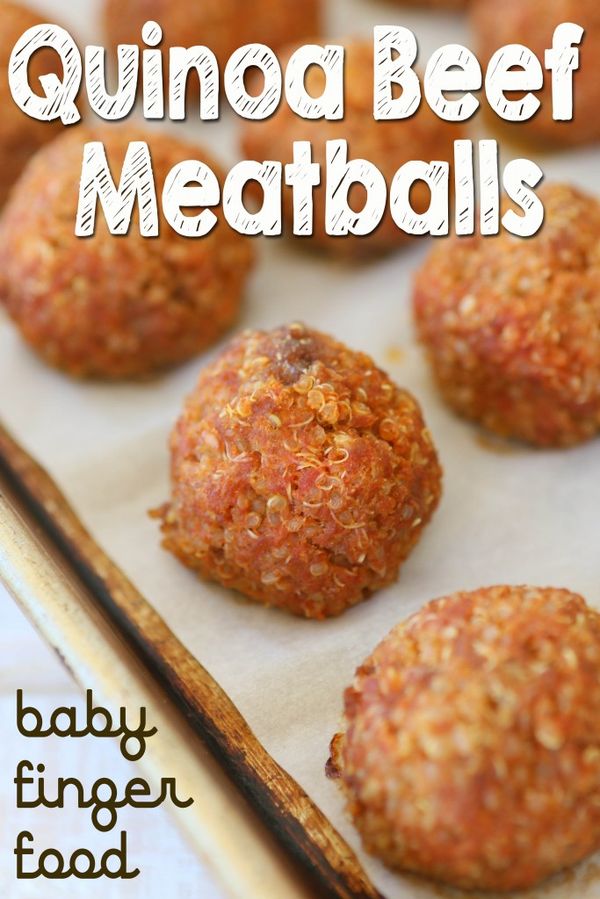 Quinoa beef meatballs recipe – baby finger food