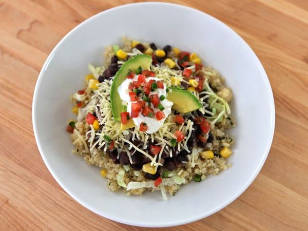 Quinoa Black Bean Burrito Bowls