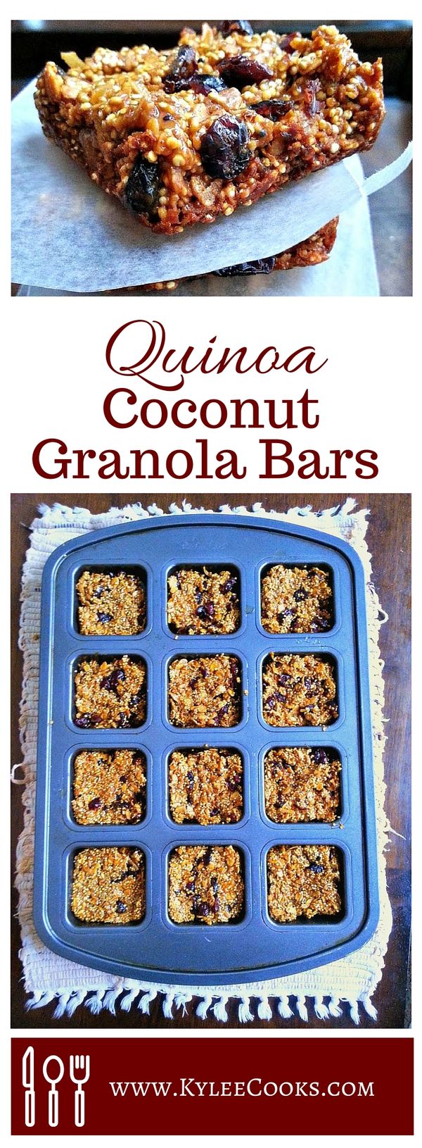 Quinoa Coconut Granola Bars