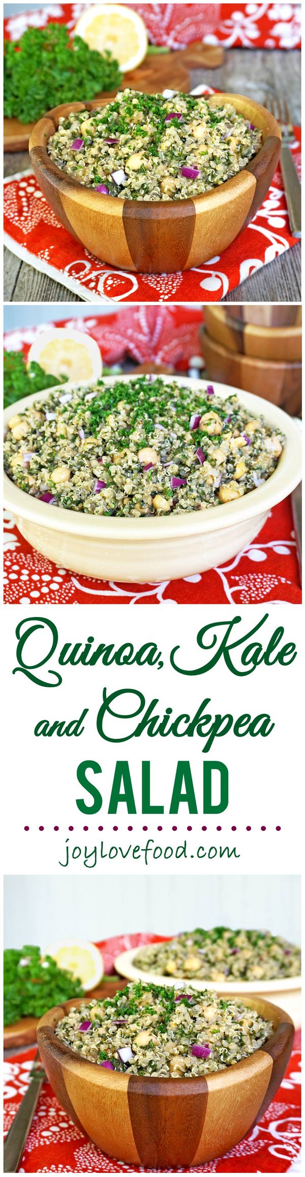 Quinoa, Kale and Chickpea Salad