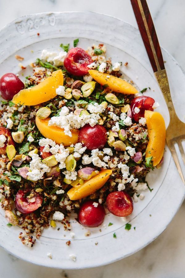 Quinoa, Mint and Stone Fruit Salad