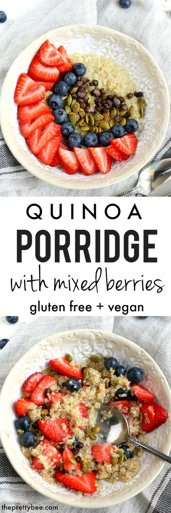 Quinoa Porridge with Mixed Berries