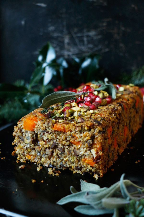 Quinoa Squash Nut Roast (gluten-free & vegan