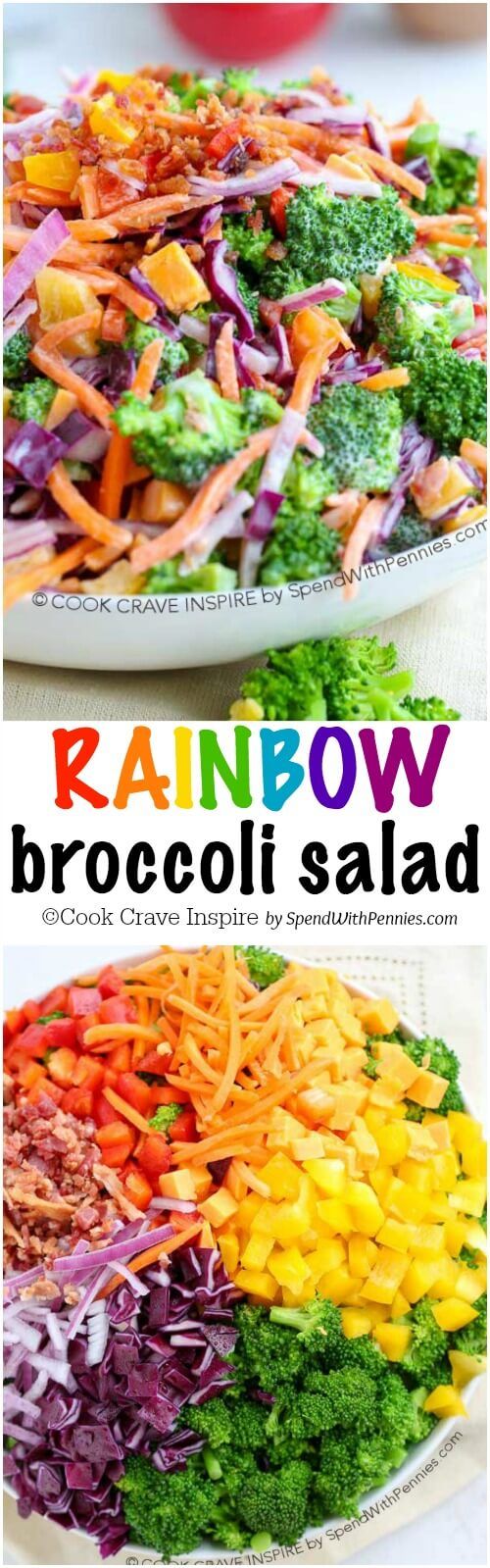 Rainbow Broccoli Salad