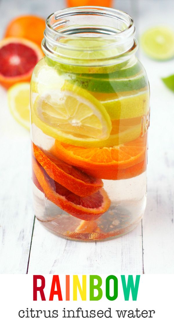 Rainbow Citrus Infused Water