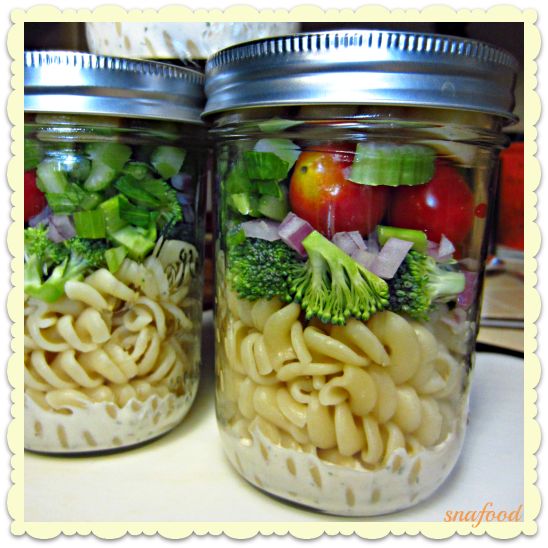 Ranch Rotini Mason Jar Salad