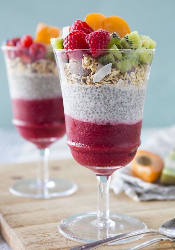 Raspberry & Chia Seed Superfood Parfait