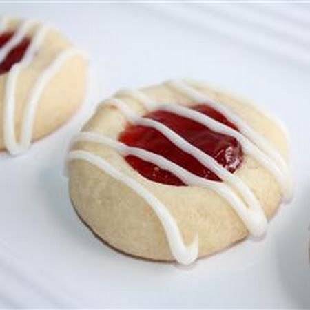 Raspberry and Almond Shortbread Thumbprints