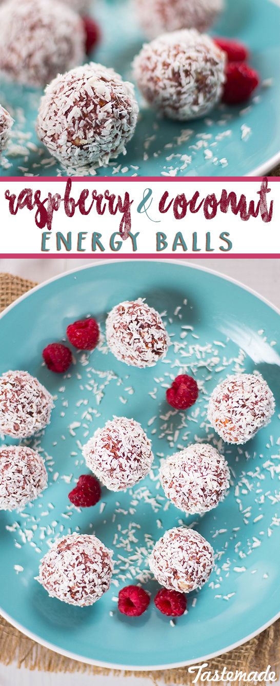 Raspberry And Coconut Energy Balls