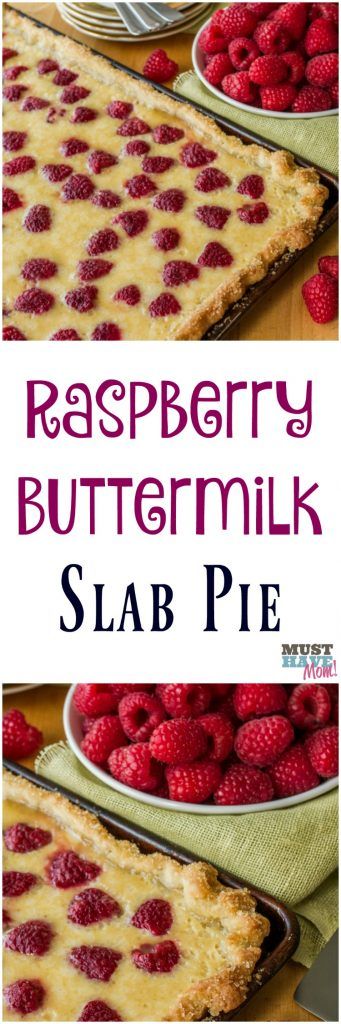 Raspberry Buttermilk Slab Pie