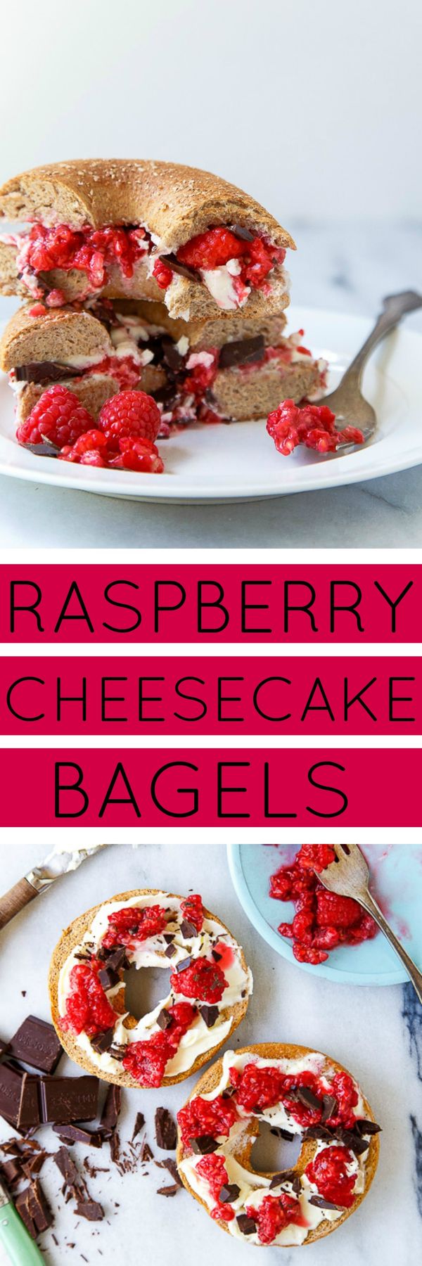 Raspberry Cheesecake Bagels