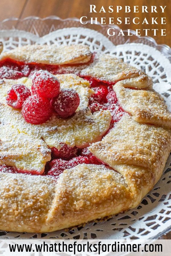 Raspberry Cheesecake Galette