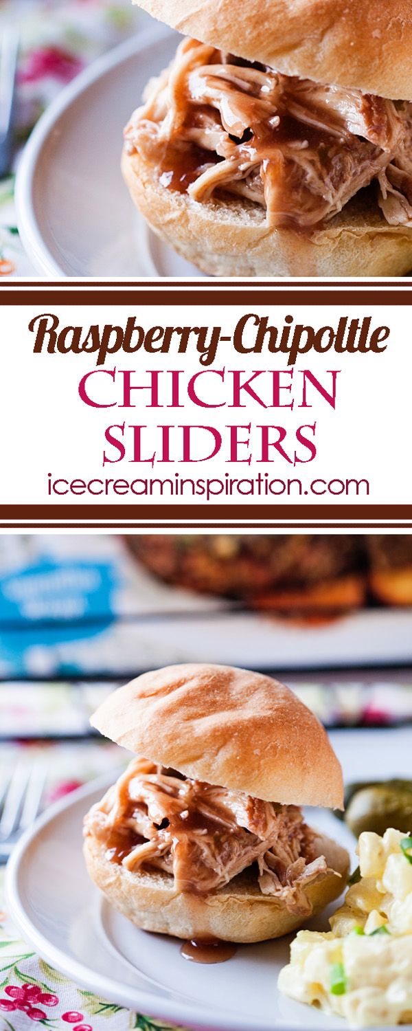 Raspberry-Chipoltle Chicken Sliders
