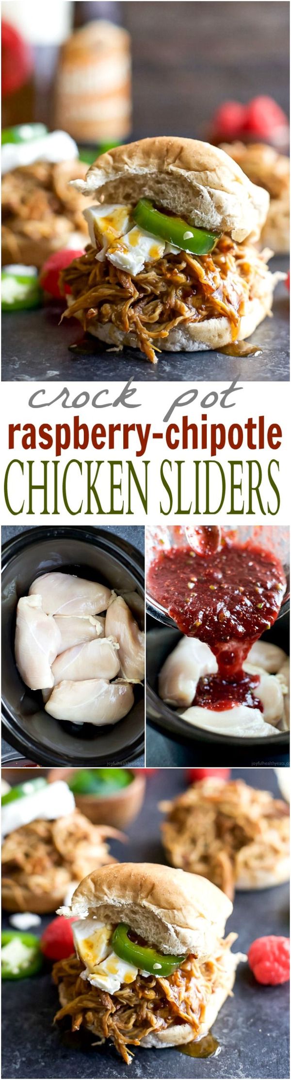 Raspberry Chipotle Chicken Sliders