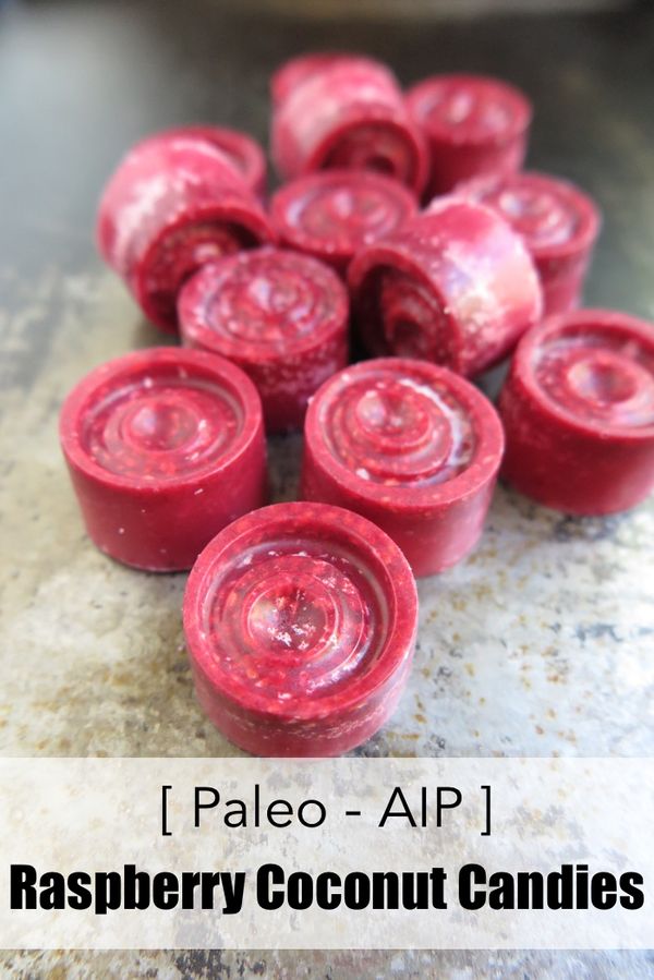 Raspberry Coconut Candies (Paleo - AIP