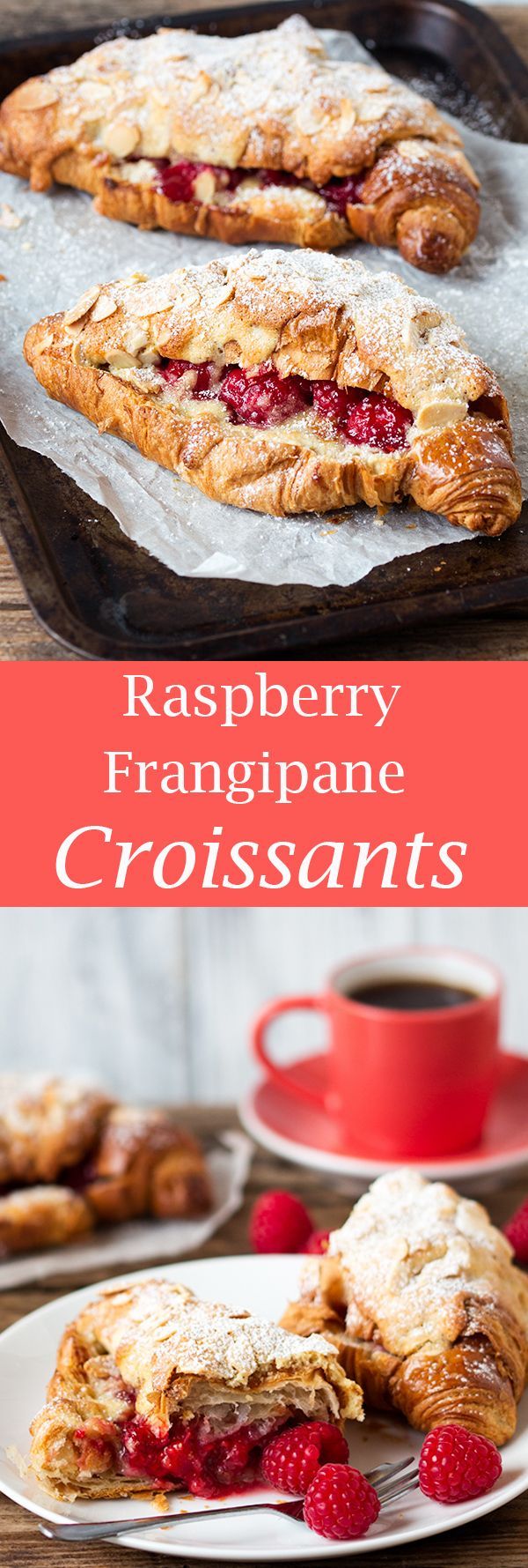 Raspberry Frangipane Stuffed Croissants