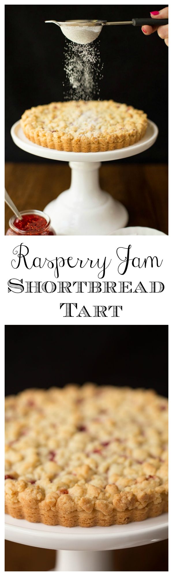 Raspberry Jam Shortbread Tart