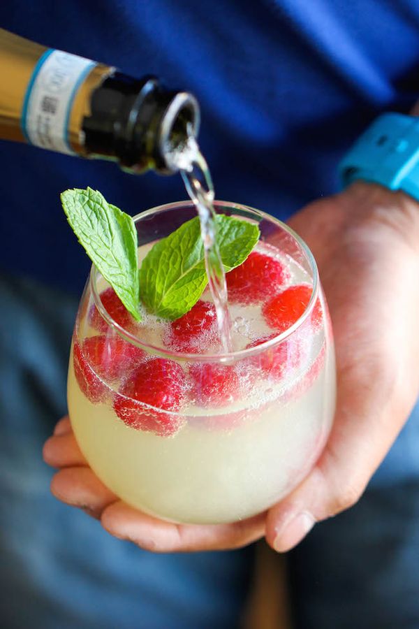 Raspberry Limoncello Mint Prosecco