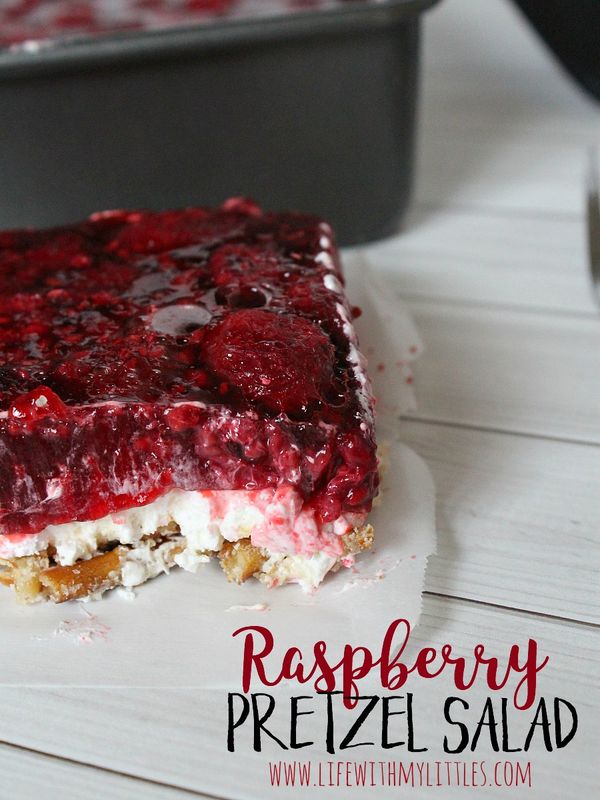 Raspberry Pretzel Salad