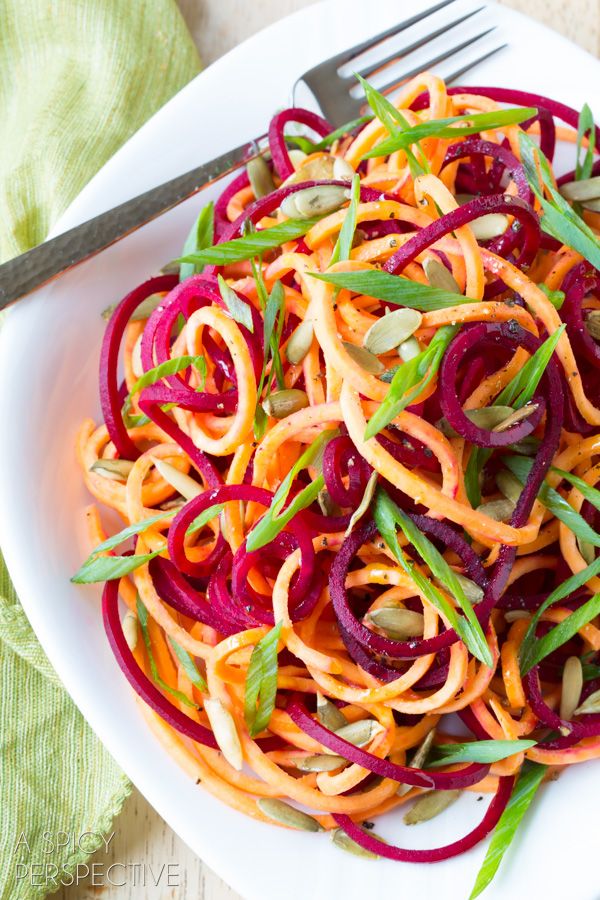 (Raw Beet and Sweet Potato Salad