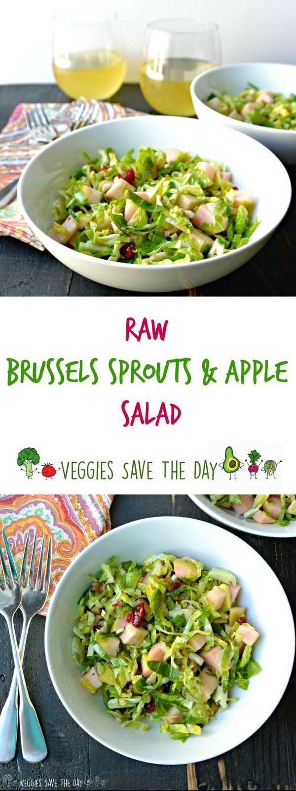 Raw Brussels Sprouts & Apple Salad