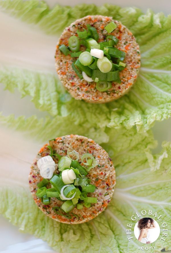 Raw Cauliflower Burgers