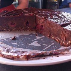 Raw Chocolate + Raspberry Cheesecake