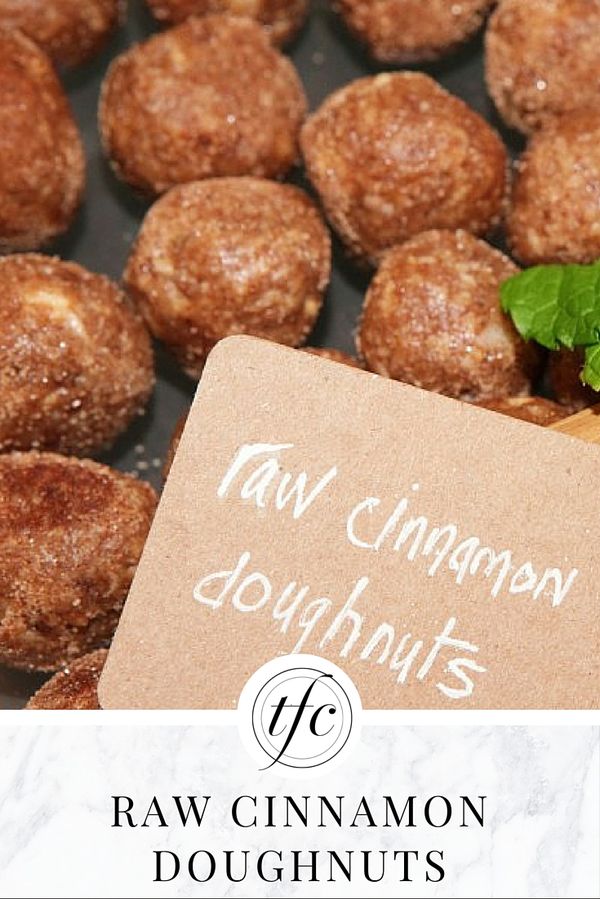 Raw Cinnamon Doughnut Holes