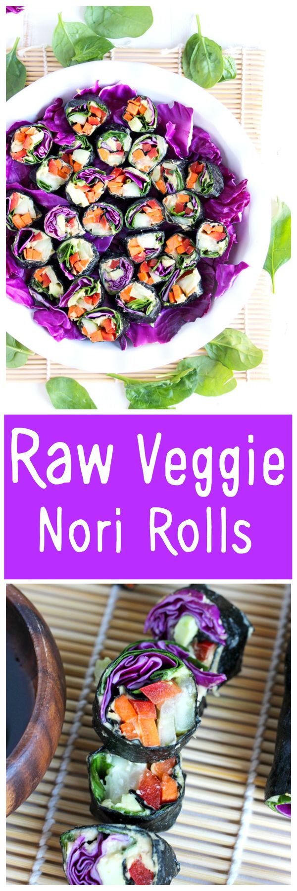 Raw Veggie Nori Rolls