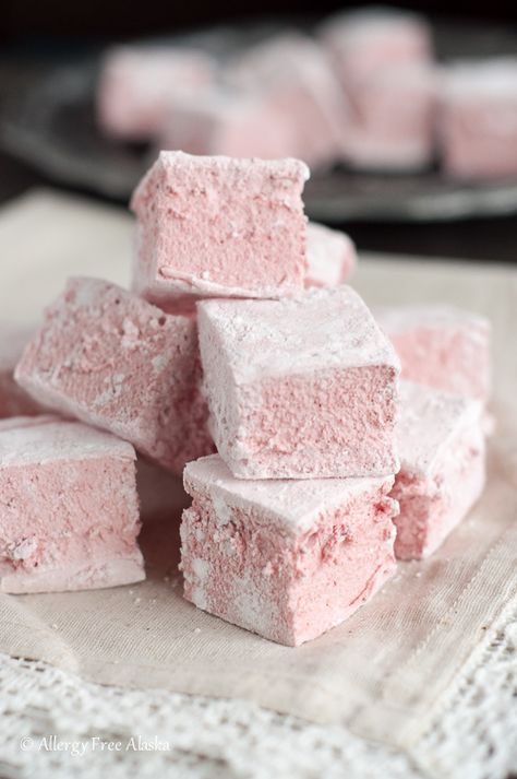 Real Food Strawberry Marshmallows (Corn Syrup-Free