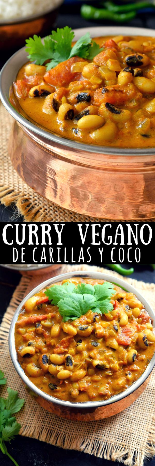 Receta de Curry Vegetariano de Carillas y Coco