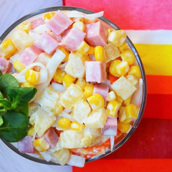 Receta de Ensalada tropical de piña