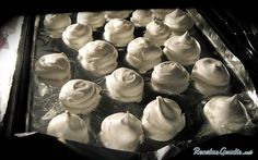 Receta de Suspiros de merengue horneados