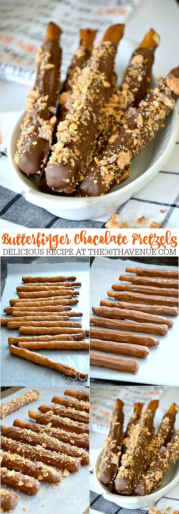 Recipes - Butterfinger Pretzels