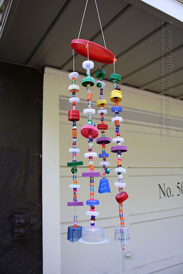 Recycled Plastic Lid Windchime