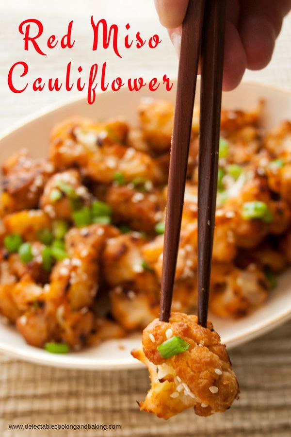 Red Miso Roasted Cauliflower