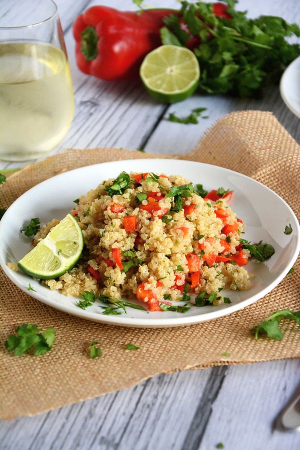 Red Pepper and Lime Quinoa Salad