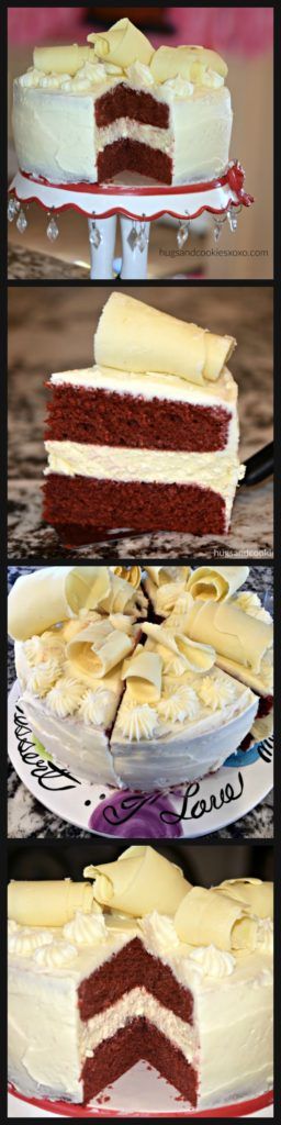 Red Velvet Cake and Cheesecake with Cream Cheese Frosting