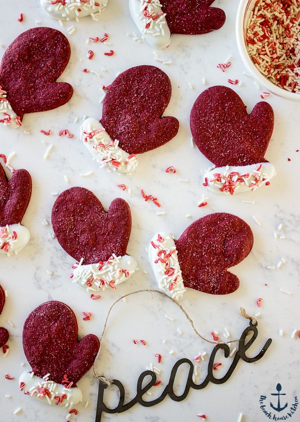 Red Velvet Shortbread Cookies