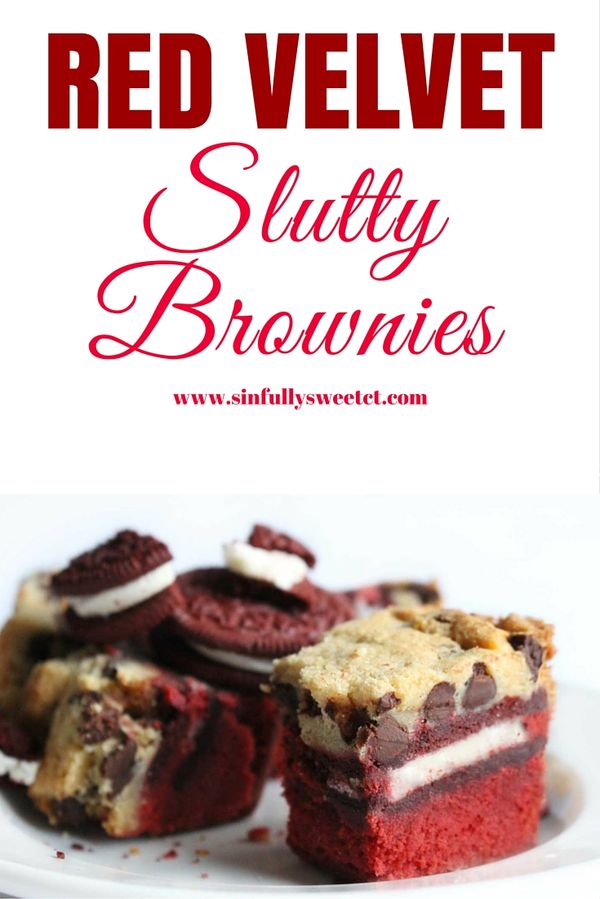 Red Velvet Slutty Brownies