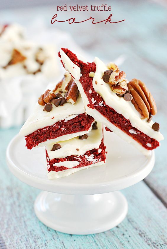 Red Velvet Truffle Bark