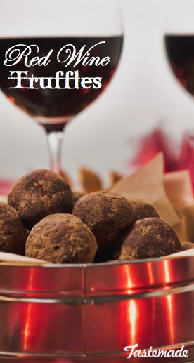 Red Wine Chocolate Truffles