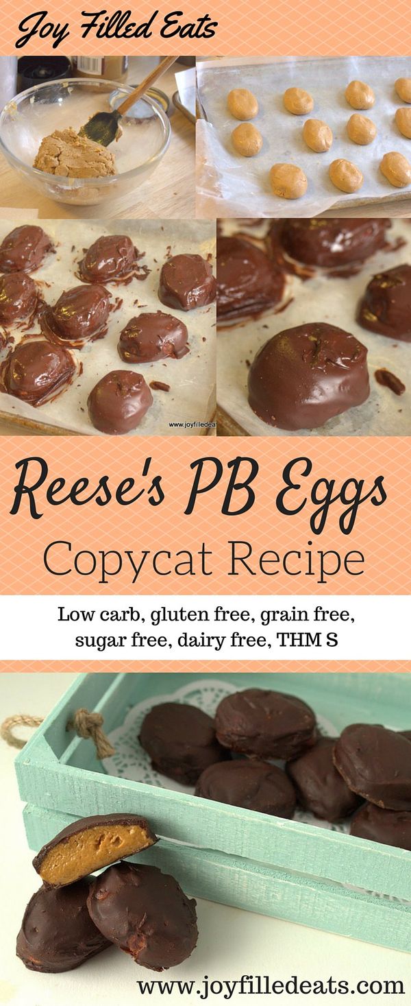 Reese’s Peanut Butter Eggs Copycat – Low Carb & Sugar Free