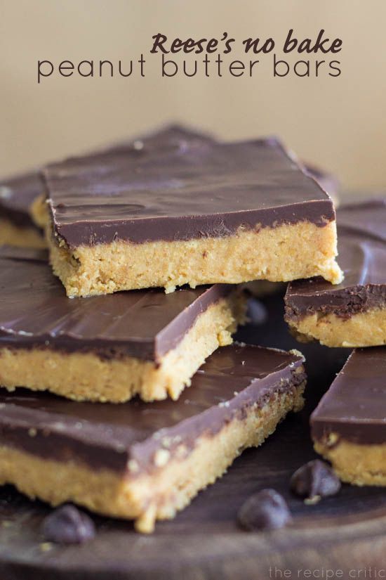 Reese's No Bake Peanut Butter Bars