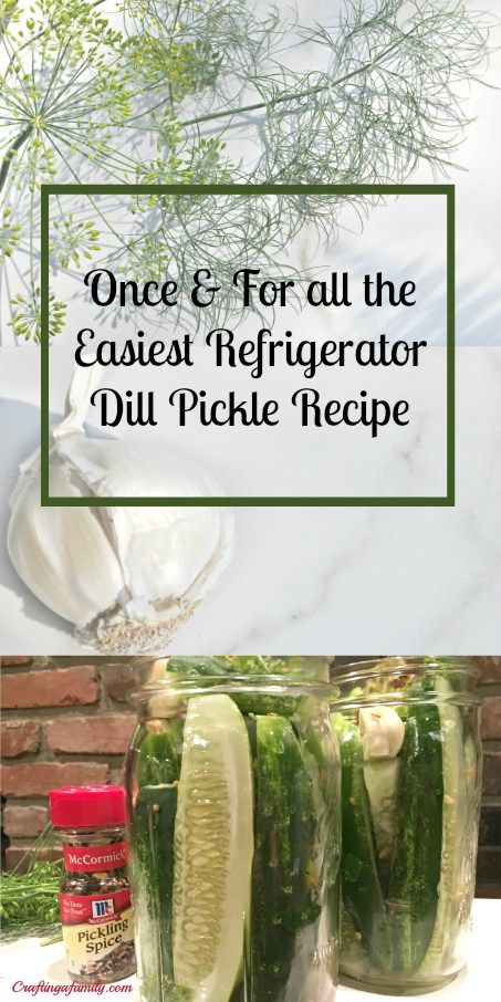 Refrigerator Dill Pickles