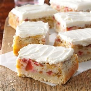 Rhubarb Custard Bars