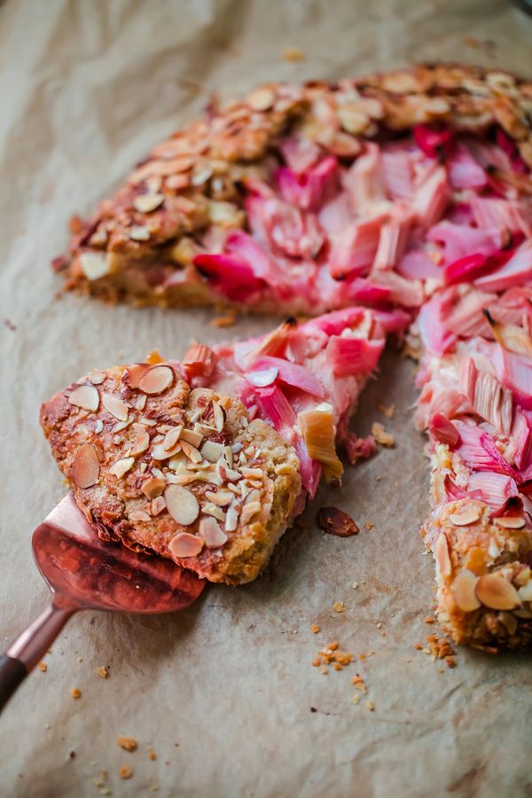 Rhubarb Galette with Orange Frangipane