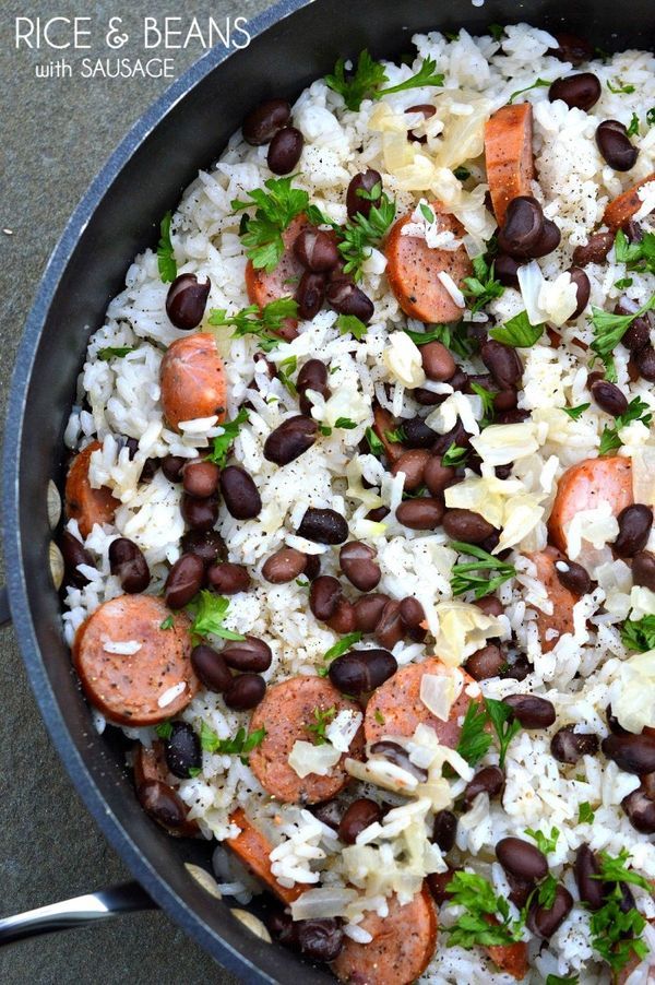 Rice Beans and Sausage