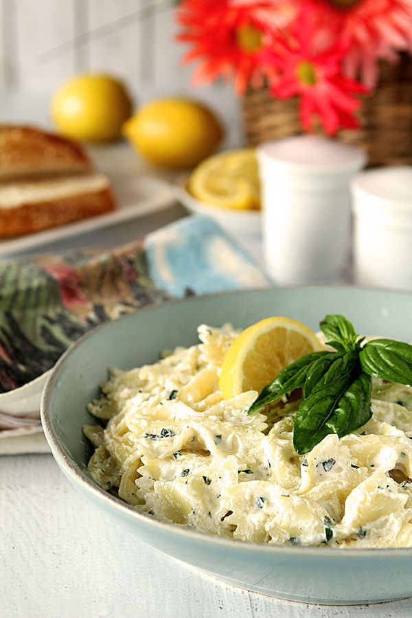 Ricotta, Lemon and Basil Pasta