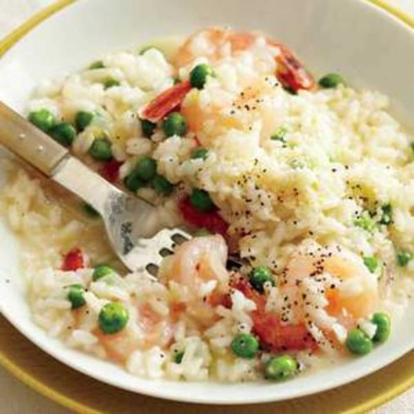 Risotto with Shrimp and Peas